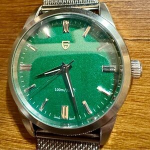 Pagani Design PD-1731 green watch mesh bracelet 38mm